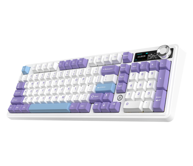 Ajazz AK980 V2 Gift Switch V2 Purple White Blue z ekranem - 1536373 - zdjęcie 3
